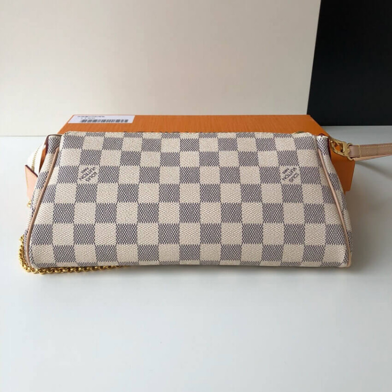 Replica Louis Vuitton Damier Azur Canvas Eva Clutch N55214 - Image 6