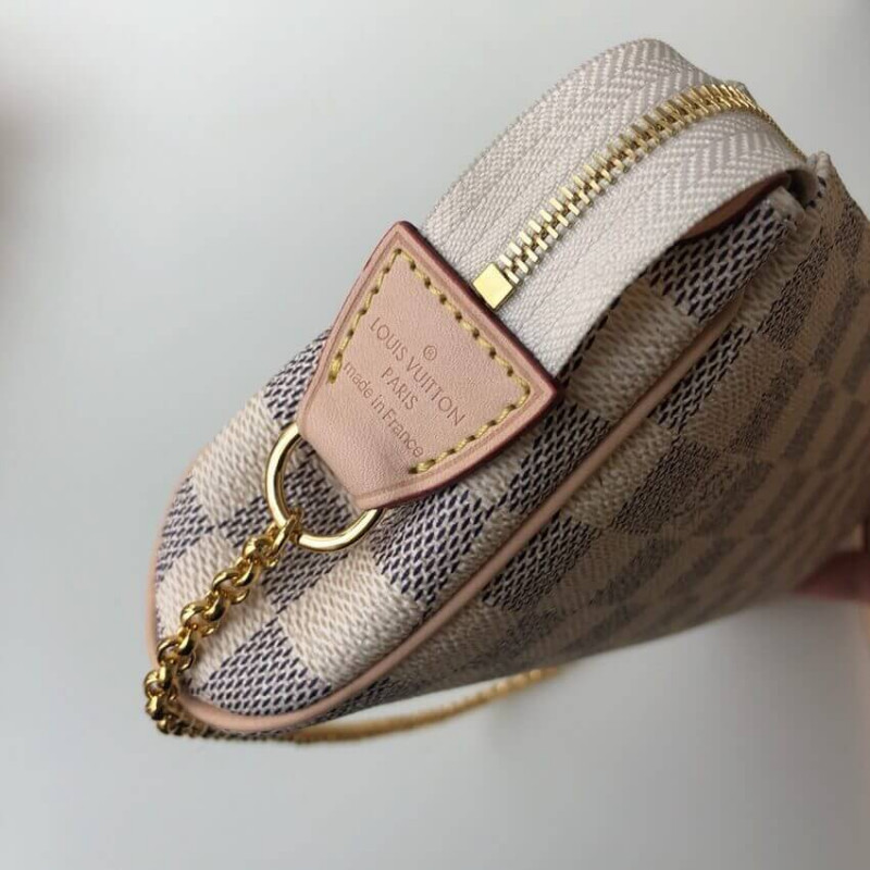 Replica Louis Vuitton Damier Azur Canvas Eva Clutch N55214 - Image 10