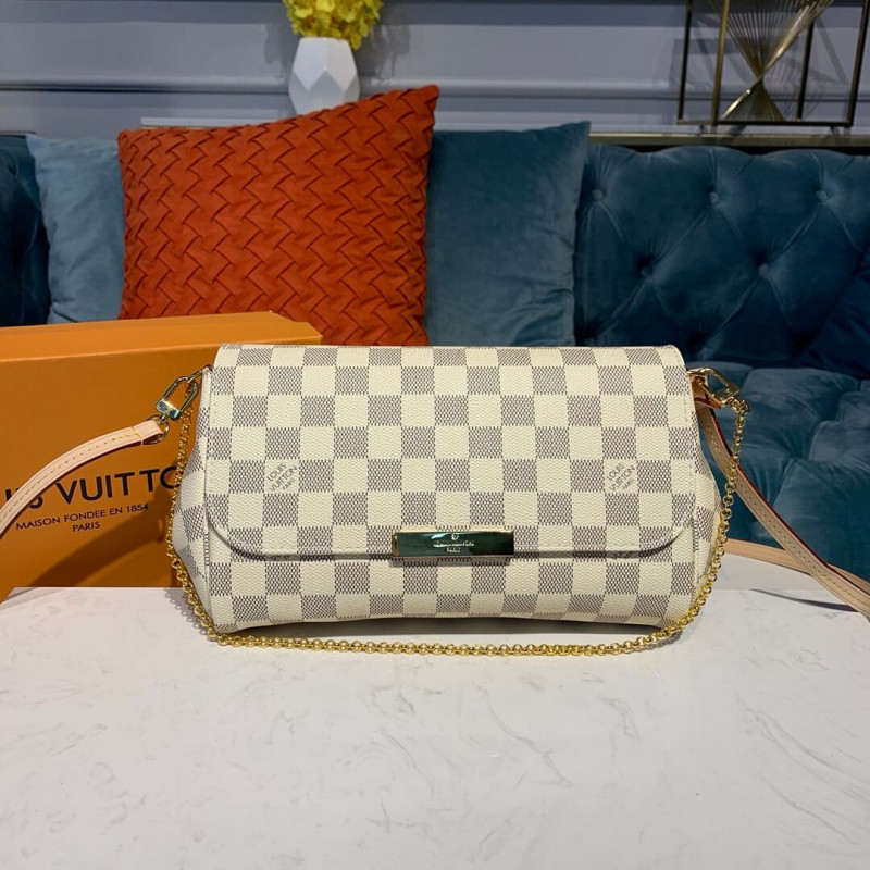 Replica Louis Vuitton Damier Azur Canvas Favorite Mm N41275 - Image 2