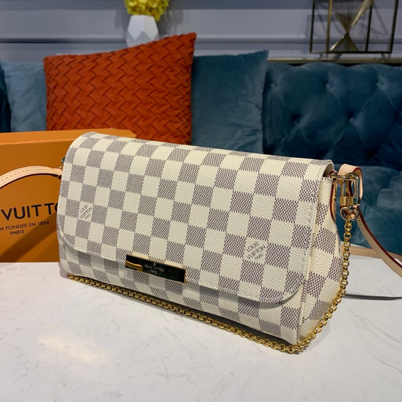 Replica Louis Vuitton Damier Azur Canvas Favorite Mm N41275 - Image 3