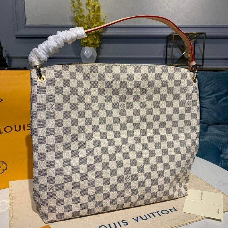 Replica Louis Vuitton Damier Azur Canvas Graceful Mm N42232 - Image 3