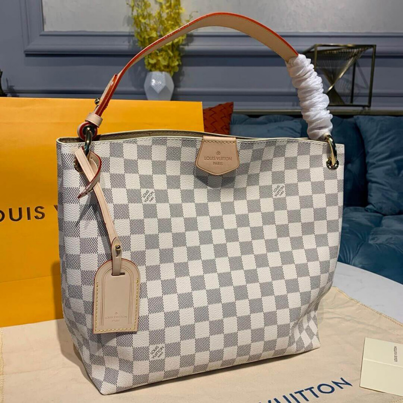 Replica Louis Vuitton Damier Azur Canvas Graceful Pm N42248 - Image 3