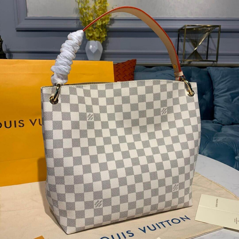 Replica Louis Vuitton Damier Azur Canvas Graceful Pm N42248 - Image 4