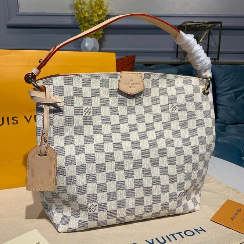 Replica Louis Vuitton Damier Azur Canvas Graceful Pm N42249 - Image 3