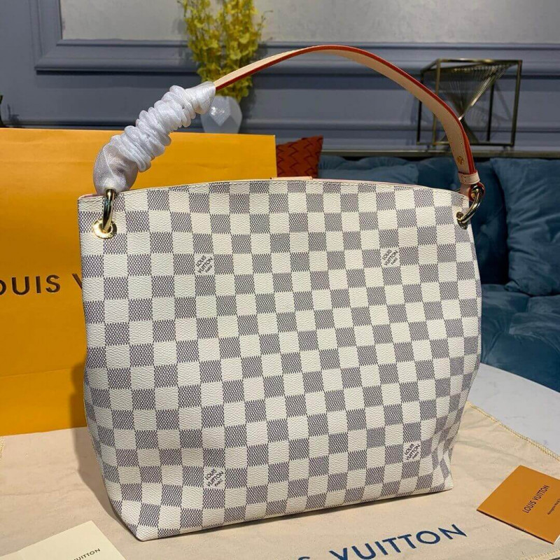 Replica Louis Vuitton Damier Azur Canvas Graceful Pm N42249 - Image 4
