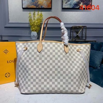 Alternative view of Replica Louis Vuitton Damier Azur Canvas Neverfull Gm N41604 Pink