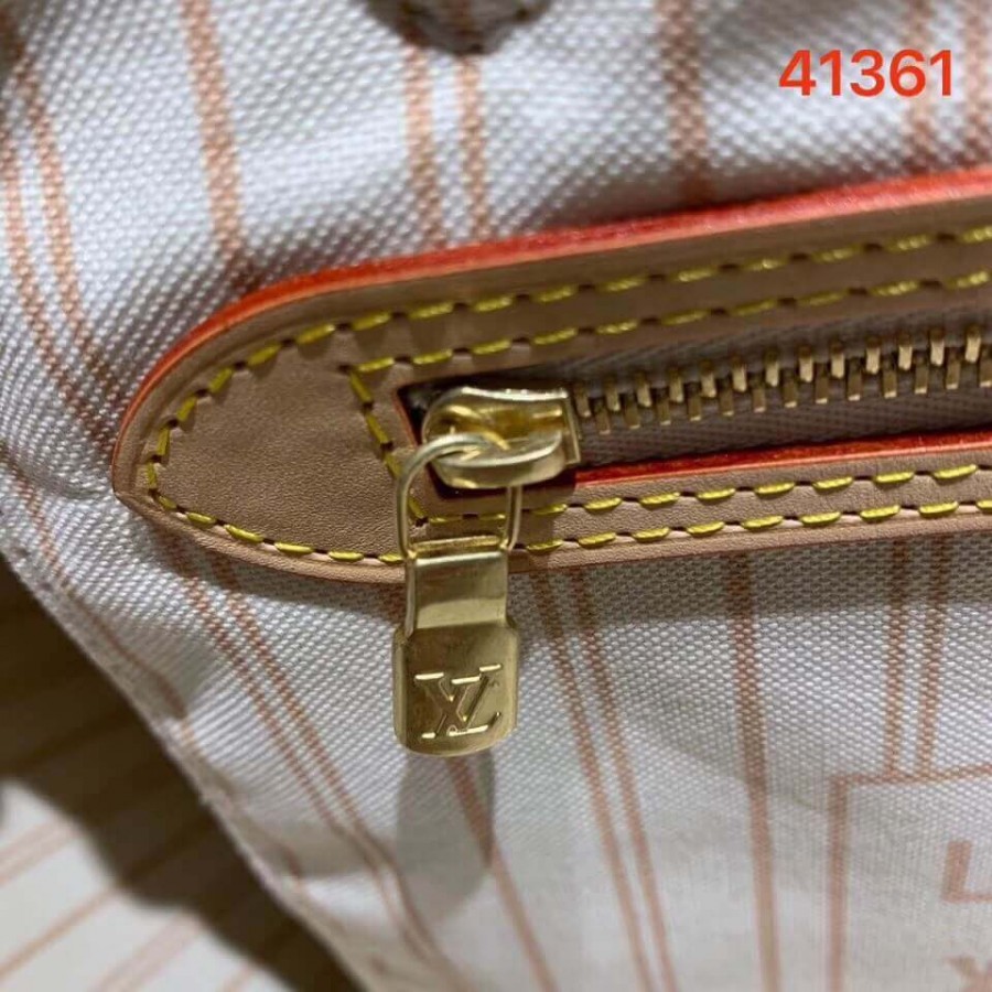 Replica Louis Vuitton Damier Azur Canvas Neverfull Mm N41361 - Image 9