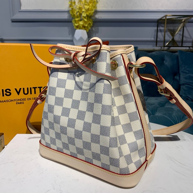 Replica Louis Vuitton Damier Azur Canvas Noe Bb N41220 - Image 3