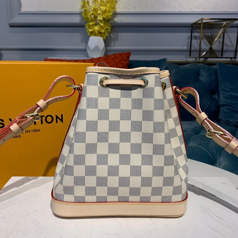 Replica Louis Vuitton Damier Azur Canvas Noe Bb N41220 - Image 4