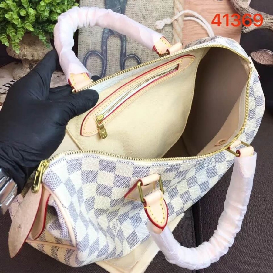 Replica Louis Vuitton Damier Azur Canvas Speedy 35 N41369 - Image 11