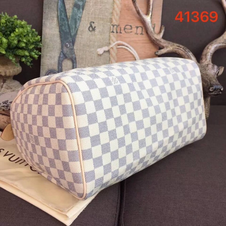 Replica Louis Vuitton Damier Azur Canvas Speedy 35 N41369 - Image 3