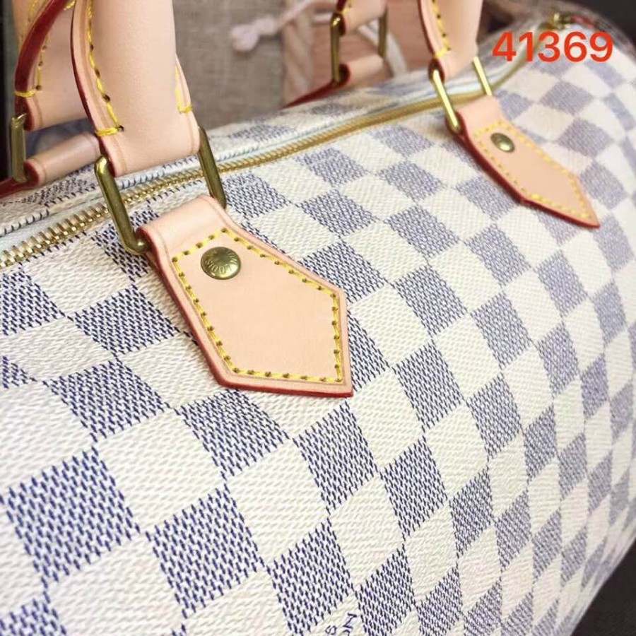 Replica Louis Vuitton Damier Azur Canvas Speedy 35 N41369 - Image 6