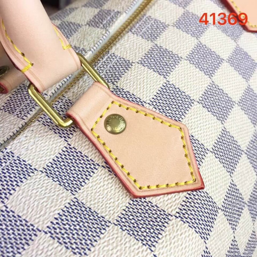 Replica Louis Vuitton Damier Azur Canvas Speedy 35 N41369 - Image 8