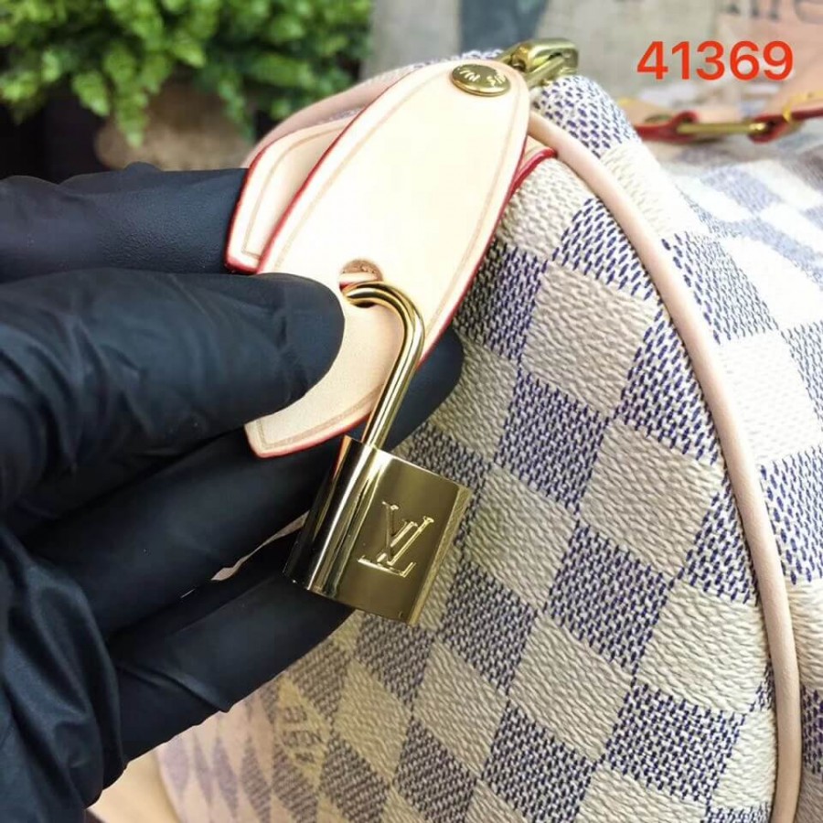 Replica Louis Vuitton Damier Azur Canvas Speedy 35 N41369 - Image 10