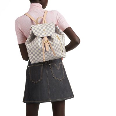 Alternative view of Replica Louis Vuitton Damier Azur Canvas Sperone Backpack N41578