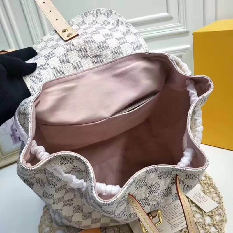 Replica Louis Vuitton Damier Azur Canvas Sperone Backpack N41578 - Image 11