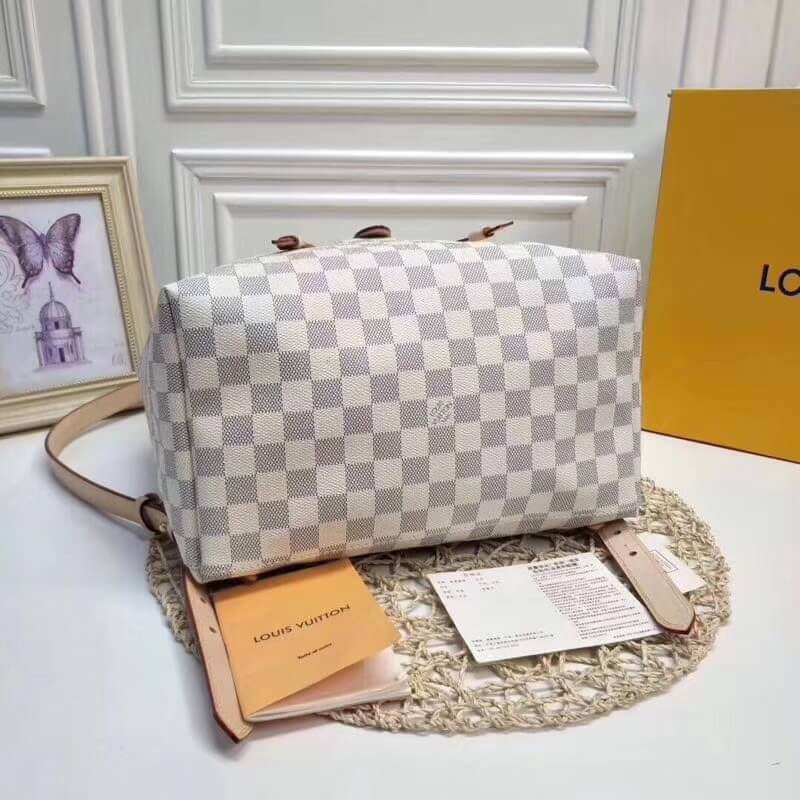 Replica Louis Vuitton Damier Azur Canvas Sperone Backpack N41578 - Image 6
