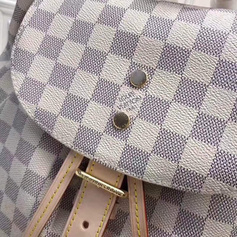 Replica Louis Vuitton Damier Azur Canvas Sperone Backpack N41578 - Image 8