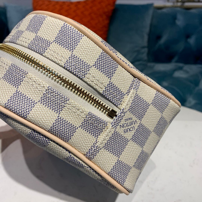 Replica Louis Vuitton Damier Azur Canvas Toiletry Bag 25 N41420 - Image 7