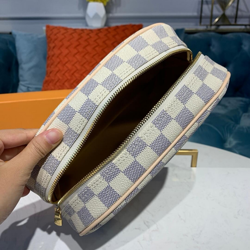 Replica Louis Vuitton Damier Azur Canvas Toiletry Bag 25 N41420 - Image 10