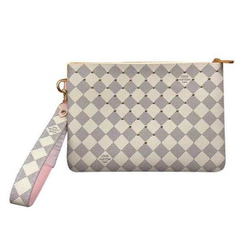 Replica Louis Vuitton Damier Azur Canvas Zipped Pochette N67500