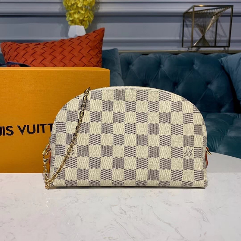 Replica Louis Vuitton Damier Azur Cosmetic Pouch Gm M47353