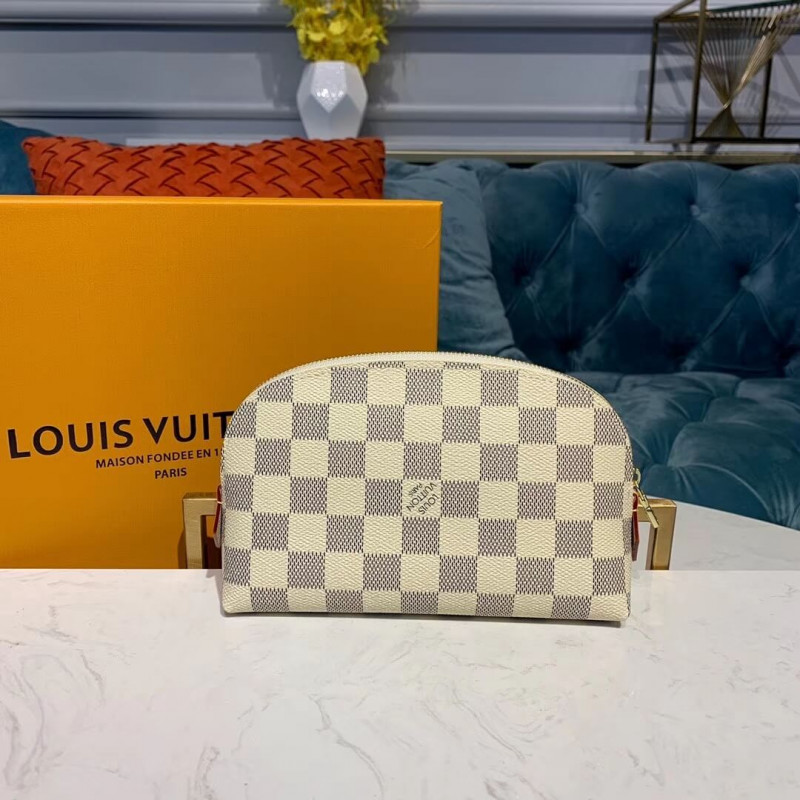 Replica Louis Vuitton Damier Azur Cosmetic Pouch N60024 - Image 4