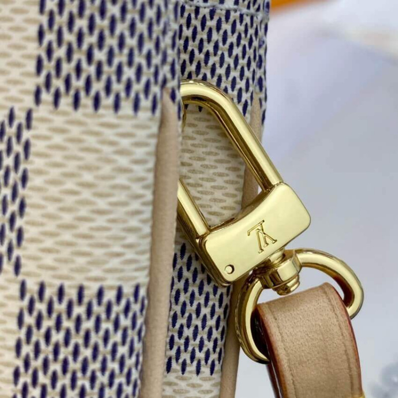 Replica Louis Vuitton Damier Azur Double Zip Pochette N60460 - Image 11