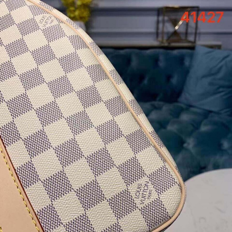 Replica Louis Vuitton Damier Azur Keepall Bandouliere 50 N41427 - Image 5