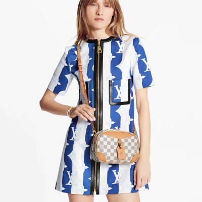 Alternative view of Replica Louis Vuitton Damier Azur Mini Deauville N50048