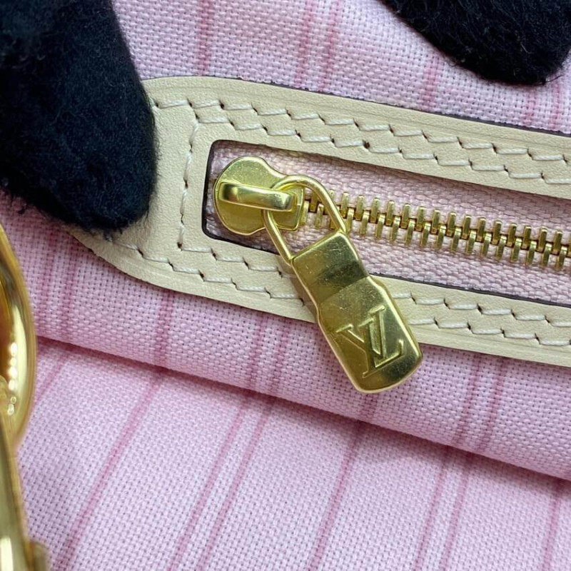 Replica Louis Vuitton Damier Azur Neverfull Mm N45295 Pink - Image 15