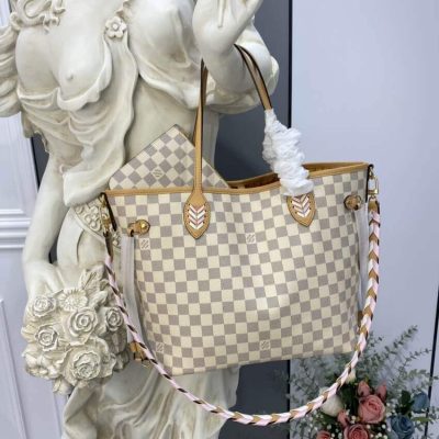 Alternative view of Replica Louis Vuitton Damier Azur Neverfull Mm N50047