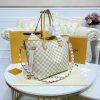 Best Replicas Bags - Louis Vuitton Damier Azur Neverfull MM N50047 Top Quality Louis Vuitton LV Replica Bags On Sales