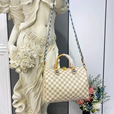 Alternative view of Replica Louis Vuitton Damier Azur Speedy Bandouliere 30 N50054