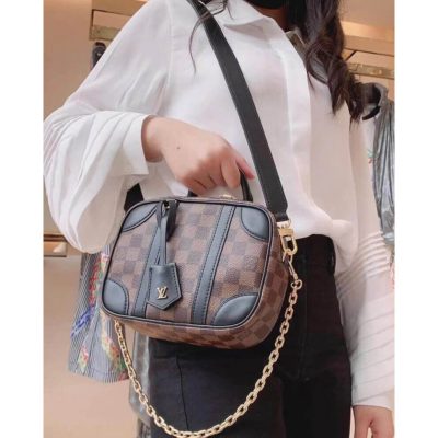 Alternative view of Replica Louis Vuitton Damier Azur Valisette Souple Bb N50063