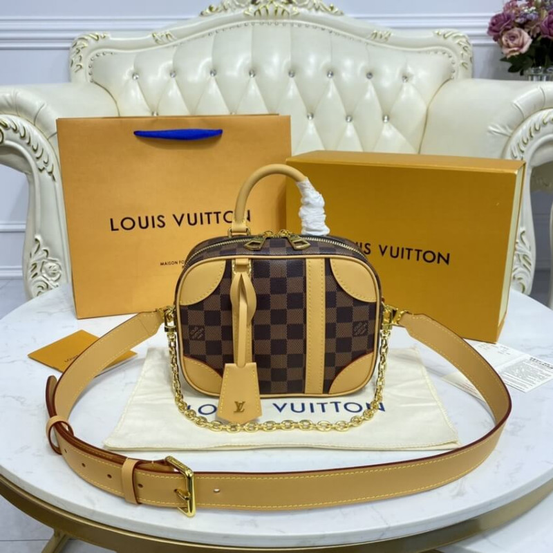Replica Louis Vuitton Damier Azur Valisette Souple Bb N50065 - Image 3