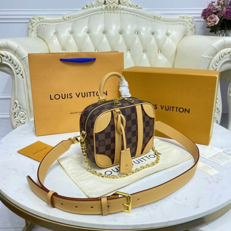 Replica Louis Vuitton Damier Azur Valisette Souple Bb N50065 - Image 4