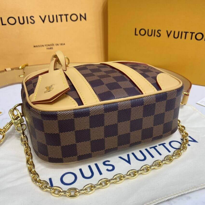 Replica Louis Vuitton Damier Azur Valisette Souple Bb N50065 - Image 6