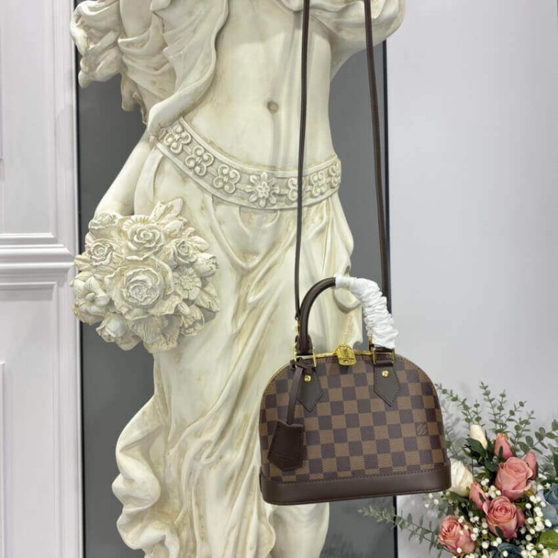 Replica Louis Vuitton Damier Ebene Canvas Alma Bb N41221 - Image 4