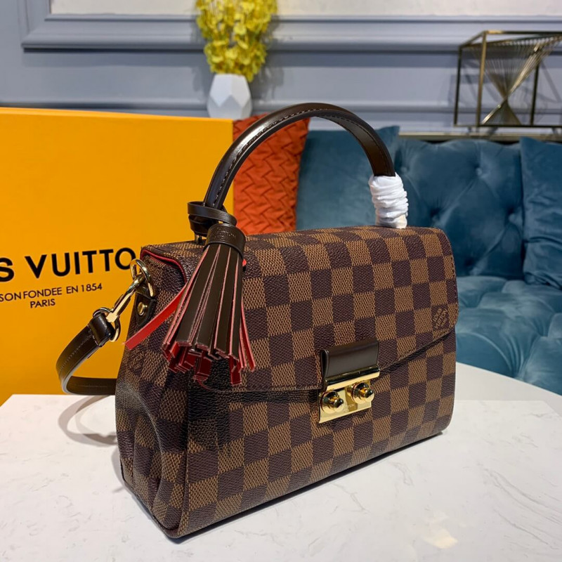 Replica Louis Vuitton Damier Ebene Canvas Croisette N53000 - Image 3