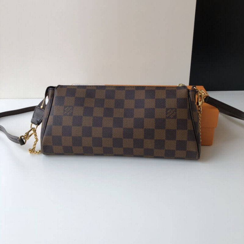 Replica Louis Vuitton Damier Ebene Canvas Eva Clutch N55213 - Image 5