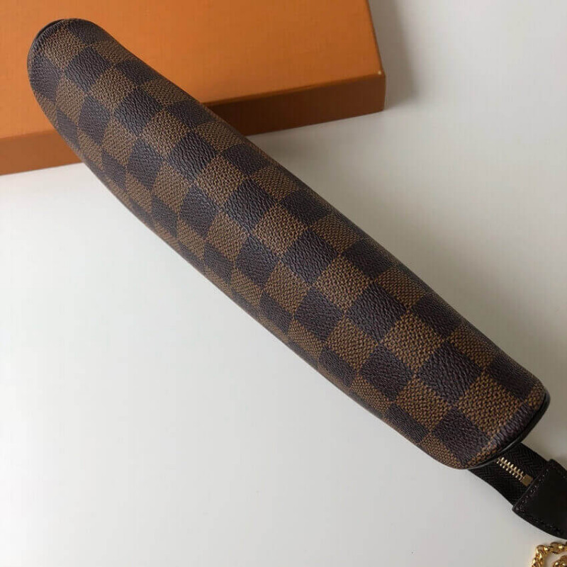 Replica Louis Vuitton Damier Ebene Canvas Eva Clutch N55213 - Image 8