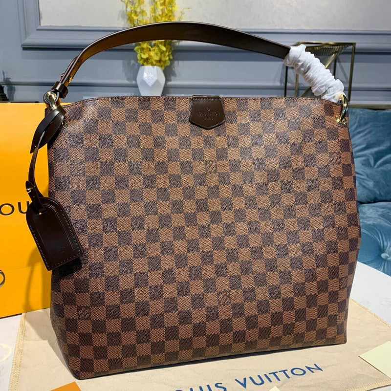 Replica Louis Vuitton Damier Ebene Canvas Graceful Mm N44045 - Image 3