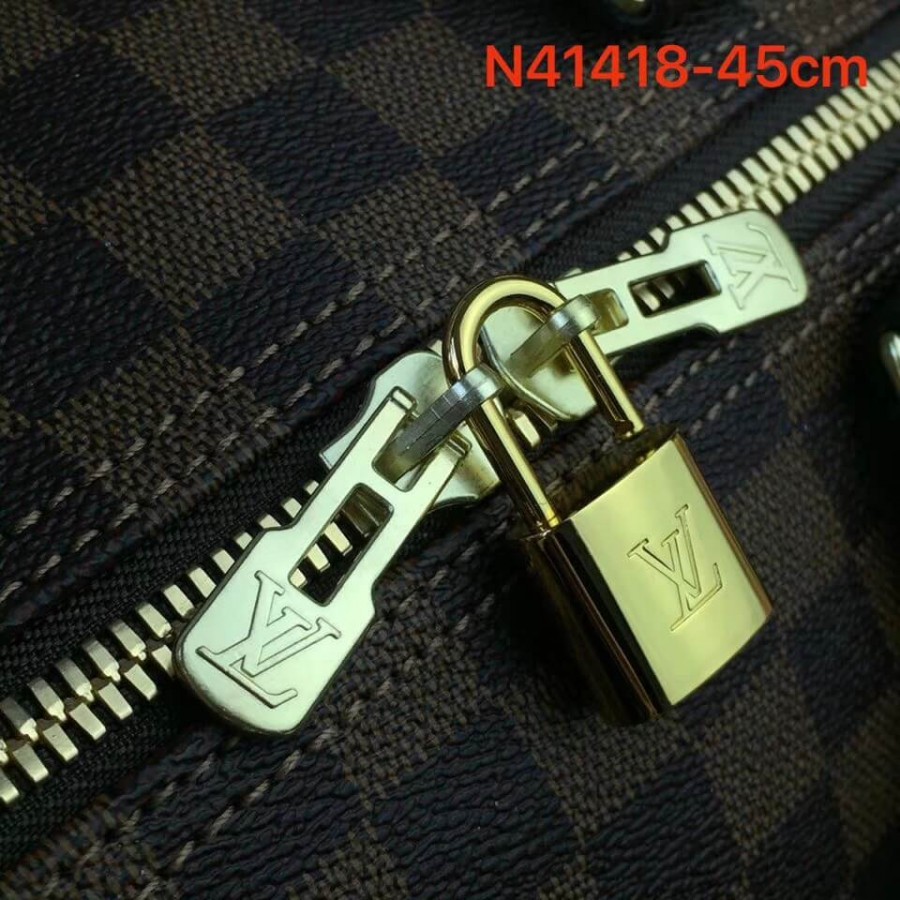 Replica Louis Vuitton Damier Ebene Canvas Keepall Bandouliere 45 N41428 - Image 3