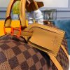 Best Replicas Bags - Louis Vuitton Damier Ebene Canvas Keepall Bandouliere 50 N44478 Best Louis Vuitton LV Replica Bags On Sales
