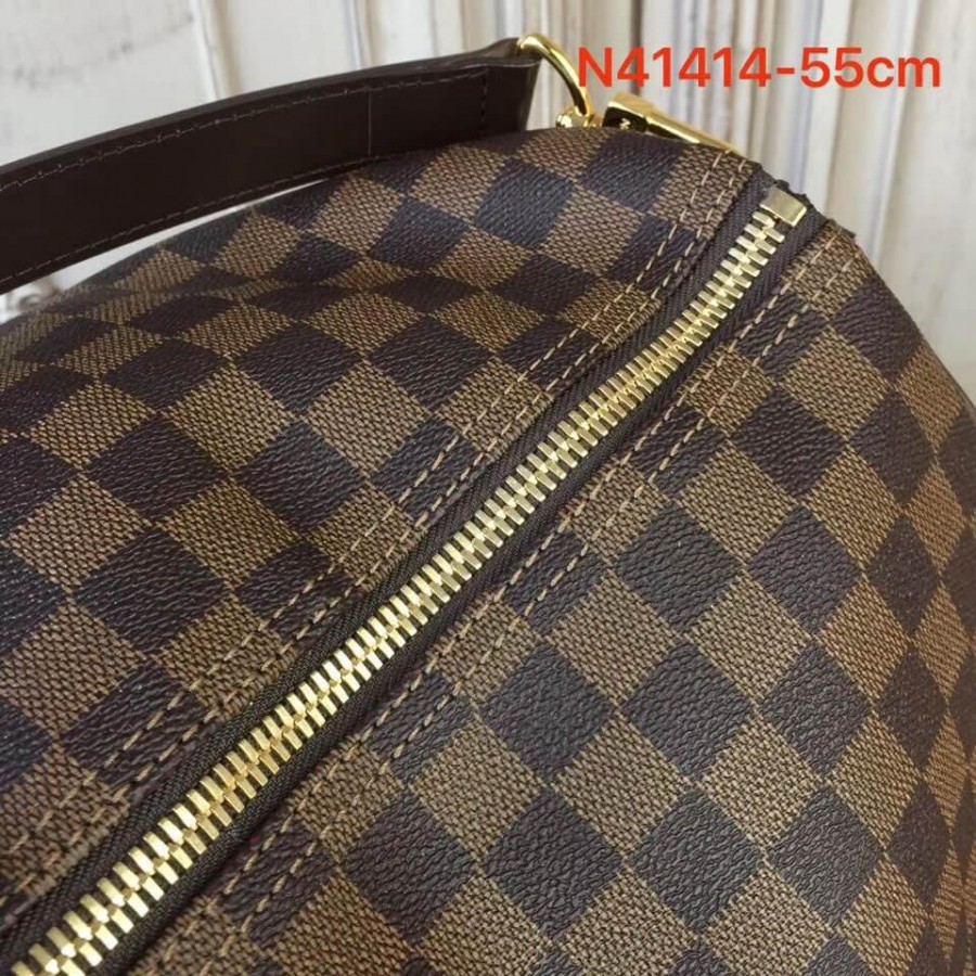 Replica Louis Vuitton Damier Ebene Canvas Keepall Bandouliere 55 N41414 - Image 6