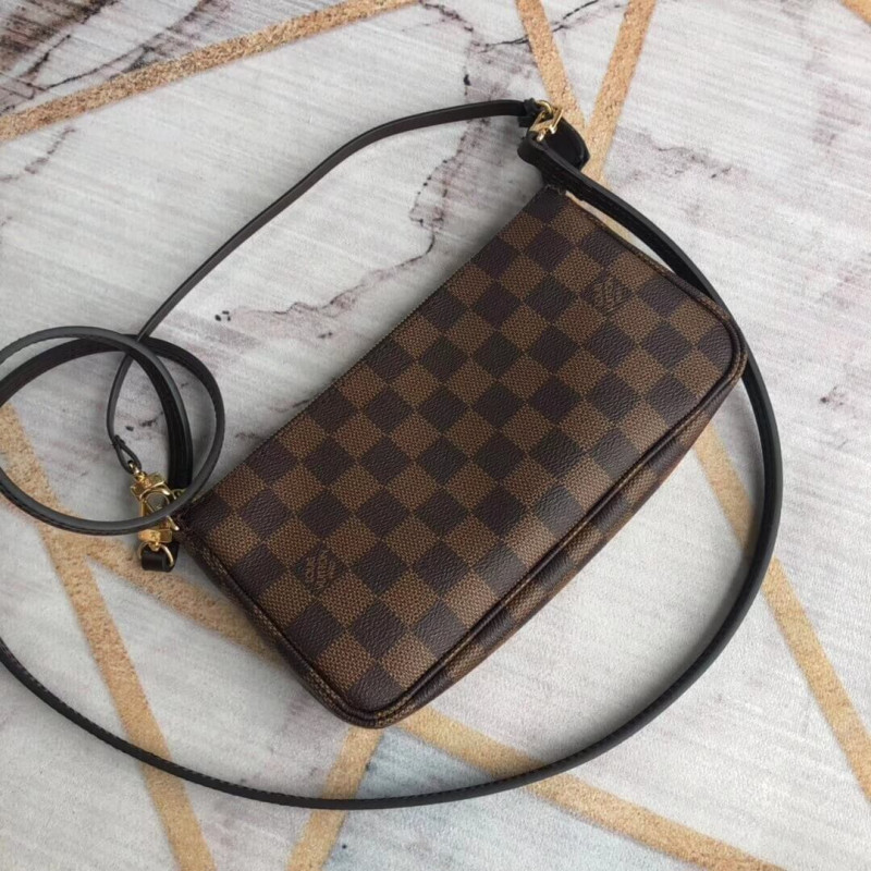 Replica Louis Vuitton Damier Ebene Canvas Pochette Accessoires N41206/N51985 - Image 4