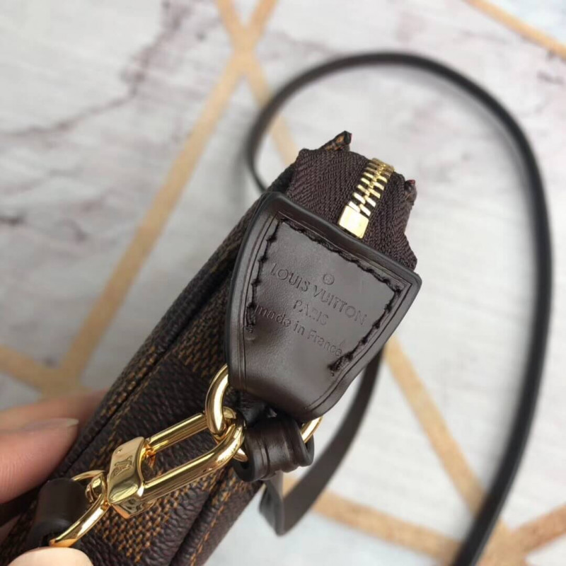 Replica Louis Vuitton Damier Ebene Canvas Pochette Accessoires N41206/N51985 - Image 7