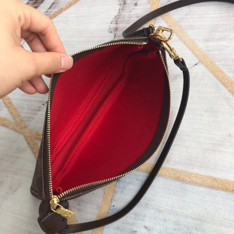 Replica Louis Vuitton Damier Ebene Canvas Pochette Accessoires N41206/N51985 - Image 9