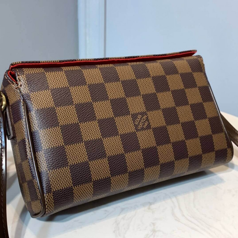 Replica Louis Vuitton Damier Ebene Canvas Recital Shoulder Bag N41966 - Image 4